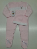 Pelele Rosa/Blco Invierno