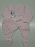 Conjunto Rosa/Bco Invierno