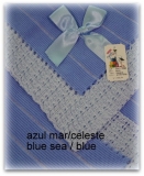 Toquilla bebe azul mar/azul