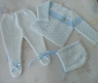 Conjunto Blanco/Celeste Invierno