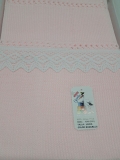 Toquilla Bebe Rosa/Blanco