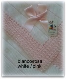 Toquilla Bebe Blanco/Rrosa