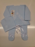 Conjunto Celeste/Blco Invierno