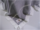 shawl gray / white for baby