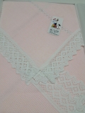 Toquilla Bebe Rosa/Blanco